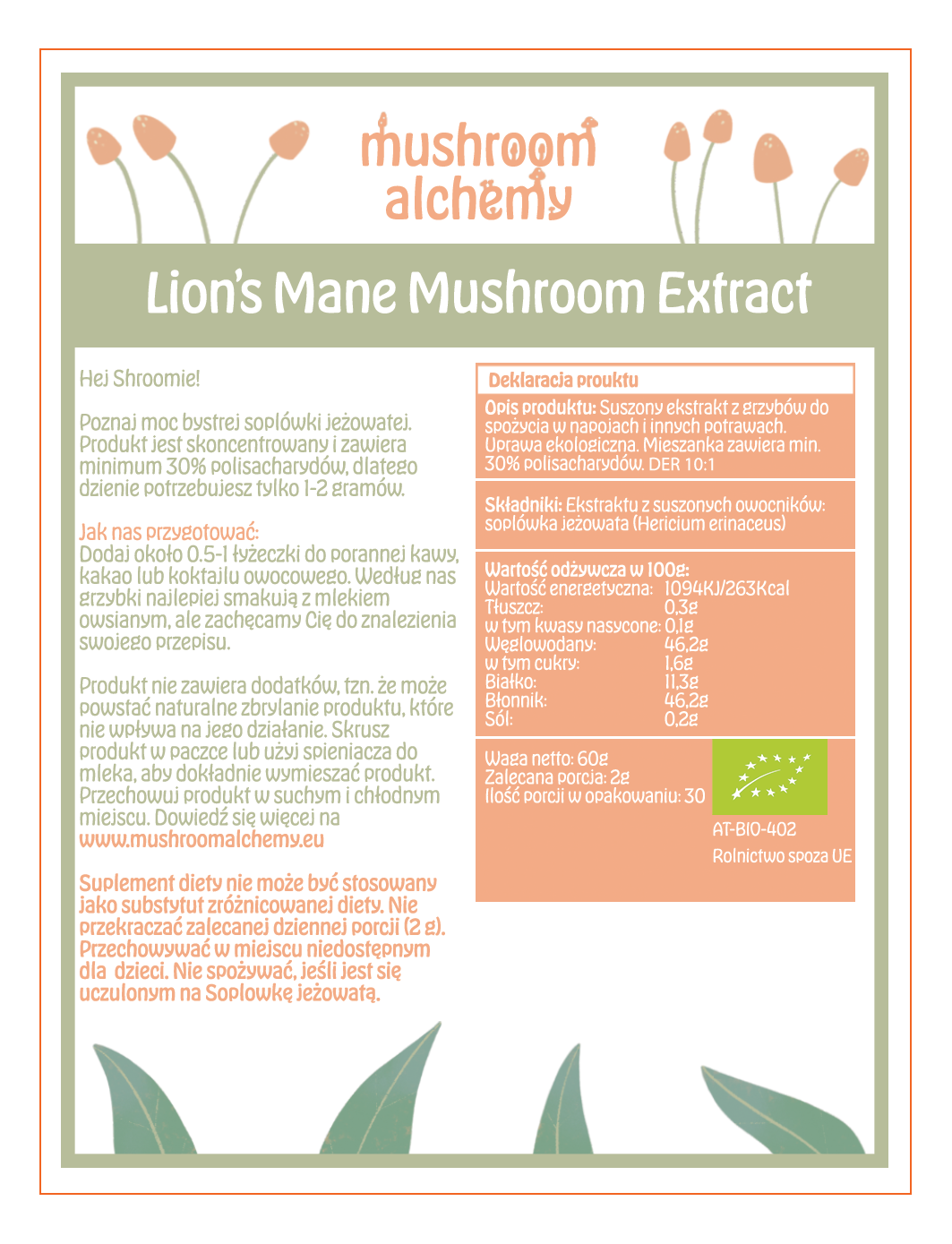 Lion's Mane Mushroom Extract